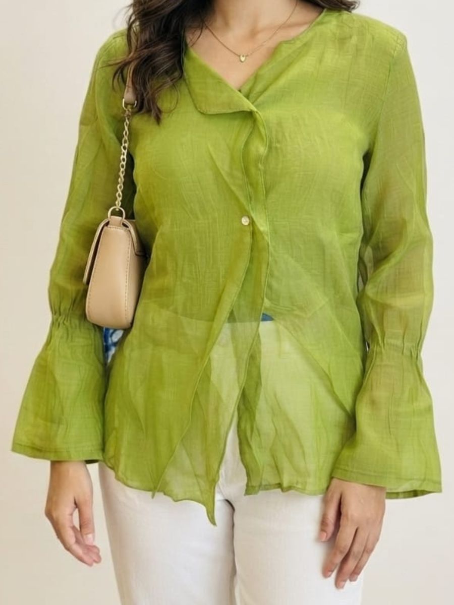 ModaFesta -lenin fansy top green